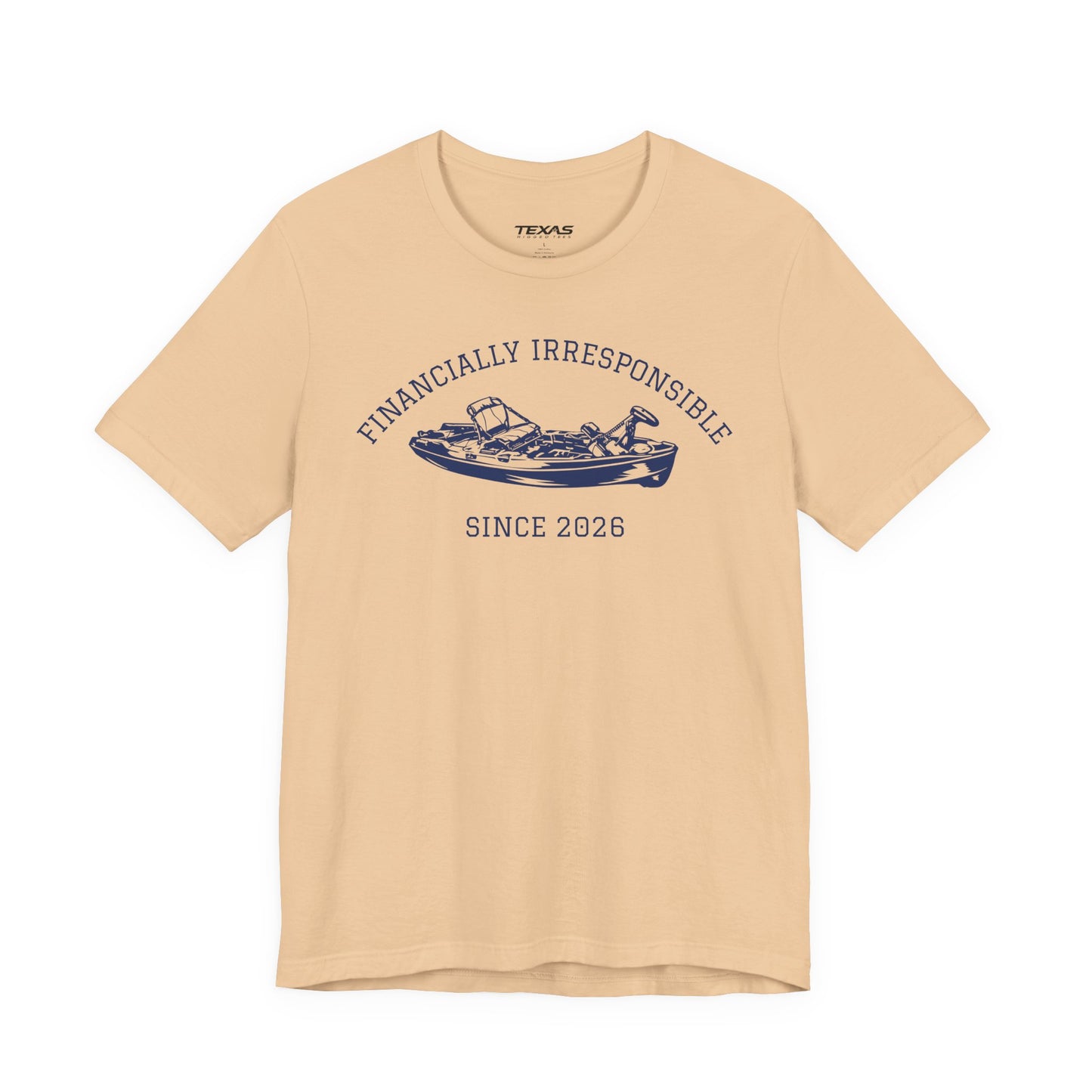 Financially Irresponsible Since XXXX (Kayak Edition) — Unisex Cotton Tee