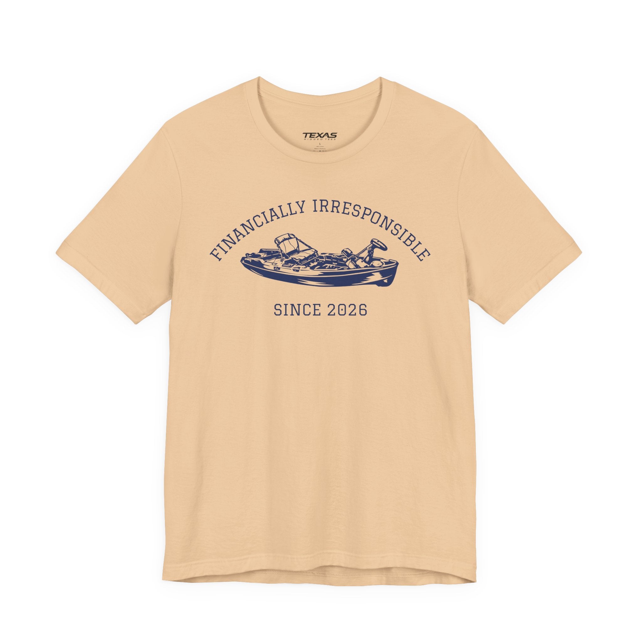 Financially Irresponsible Since XXXX (Kayak Edition) — Unisex Cotton Tee