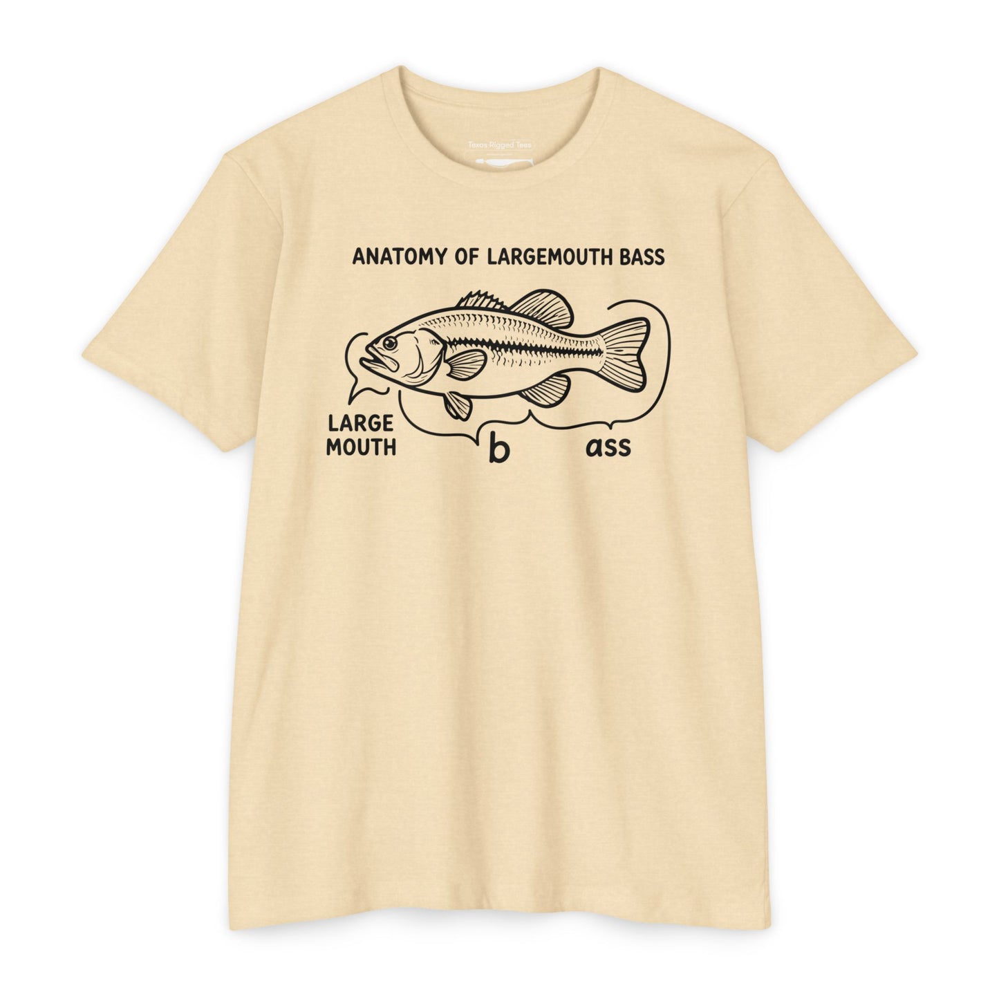 Anatomy of a Largemouth Bass — Cotton-Poly Blend T-Shirt