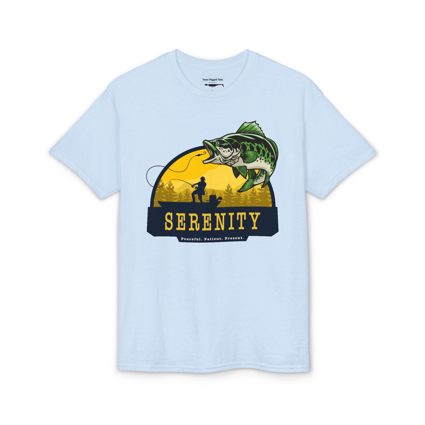 Serenity: Peaceful. Patient. Present. — Unisex DryBlend® T-Shirt