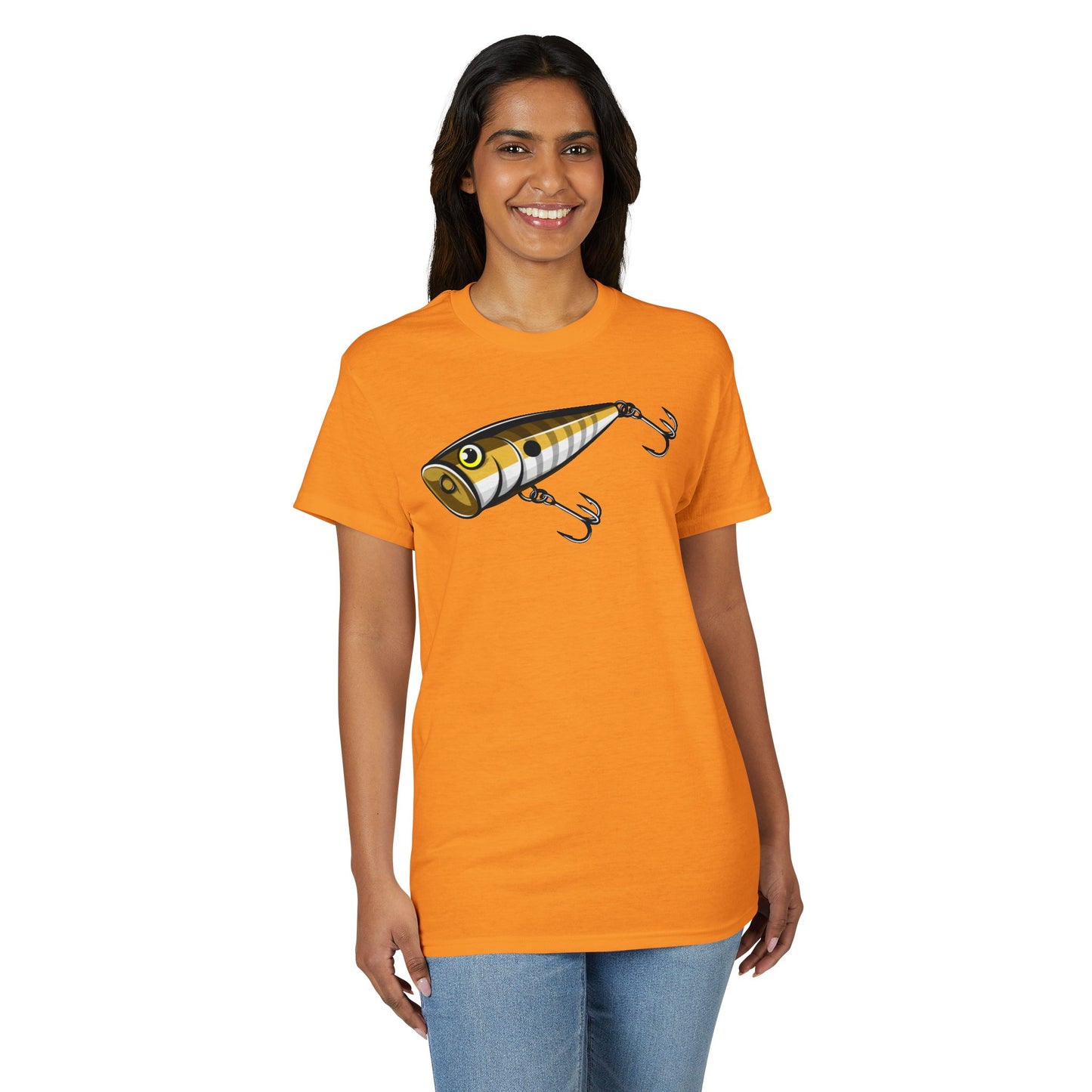 Topwater Popper Lure — Unisex DryBlend® T-Shirt