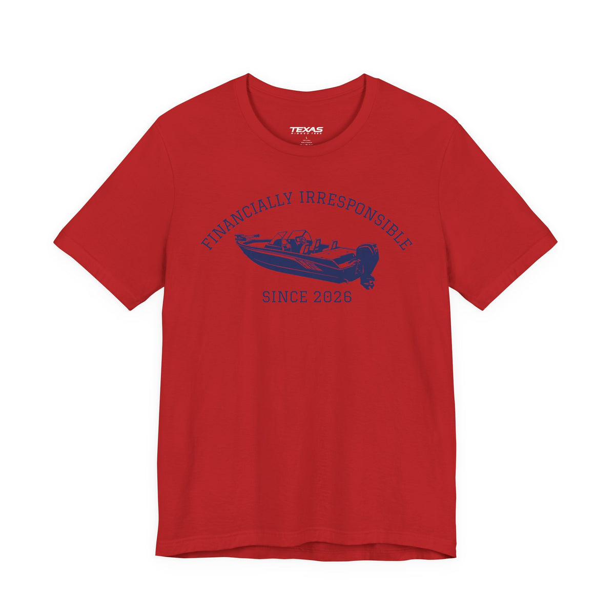 Financially Irresponsible Since XXXX (Boat Edition) — Unisex Cotton Tee