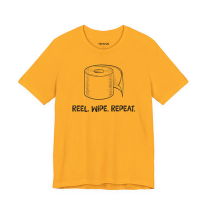 Reel. Wipe. Repeat. — Unisex Cotton Tee