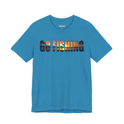 Go Fishing — Unisex Cotton Tee