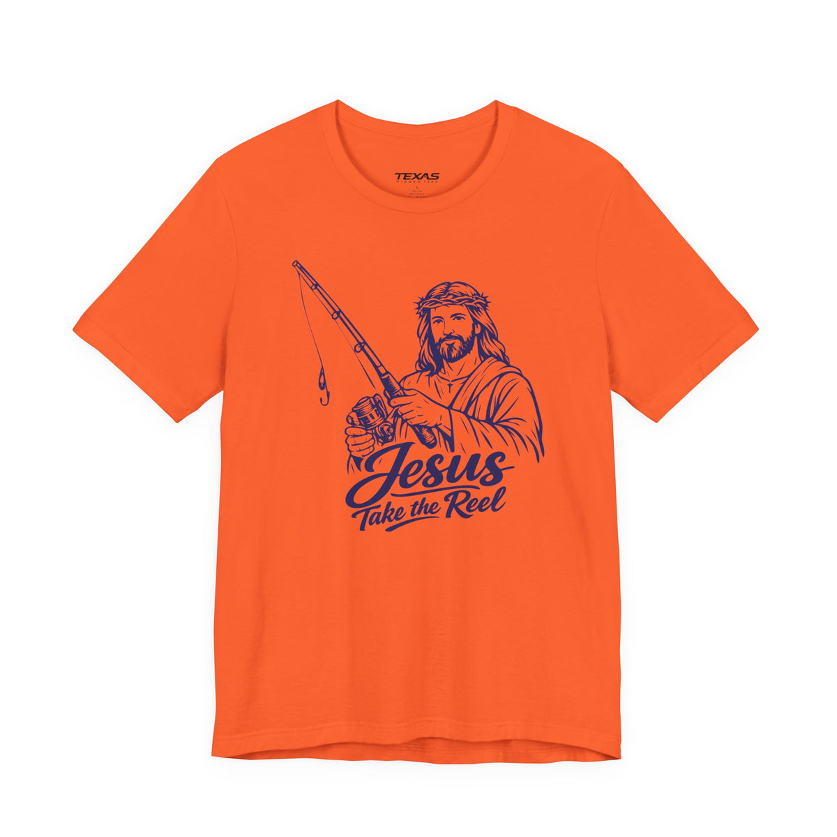 Jesus Take the Reel — Unisex Cotton Tee