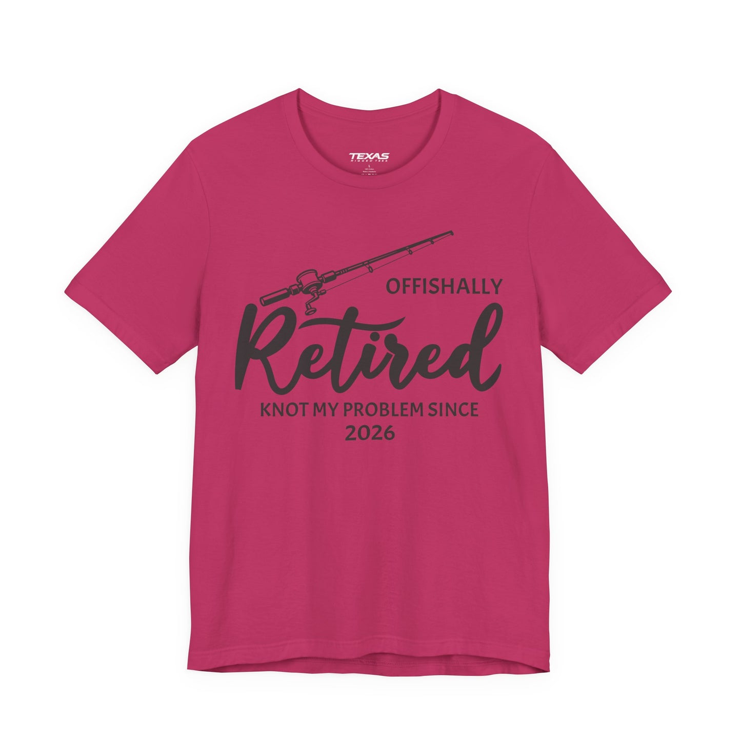 Offishally Retired — Unisex Cotton Tee (Customizable)