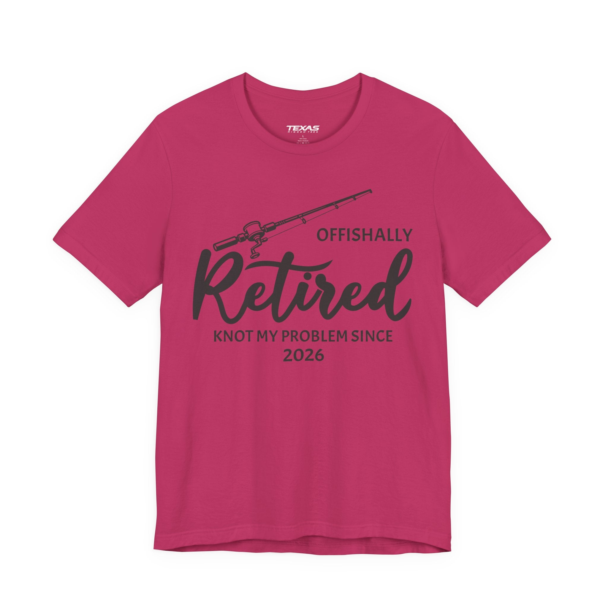 Offishally Retired — Unisex Cotton Tee (Customizable)