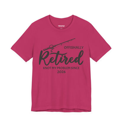 Offishally Retired — Unisex Cotton Tee (Customizable)
