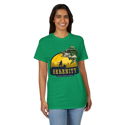 Serenity: Peaceful. Patient. Present. — Unisex DryBlend® T-Shirt
