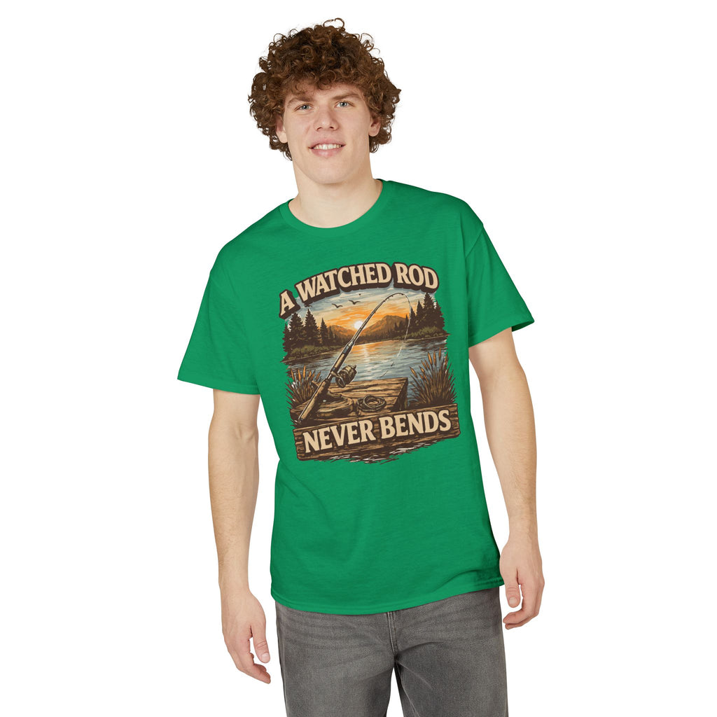 A Watched Rod Never Bends — Unisex DryBlend® T-Shirt