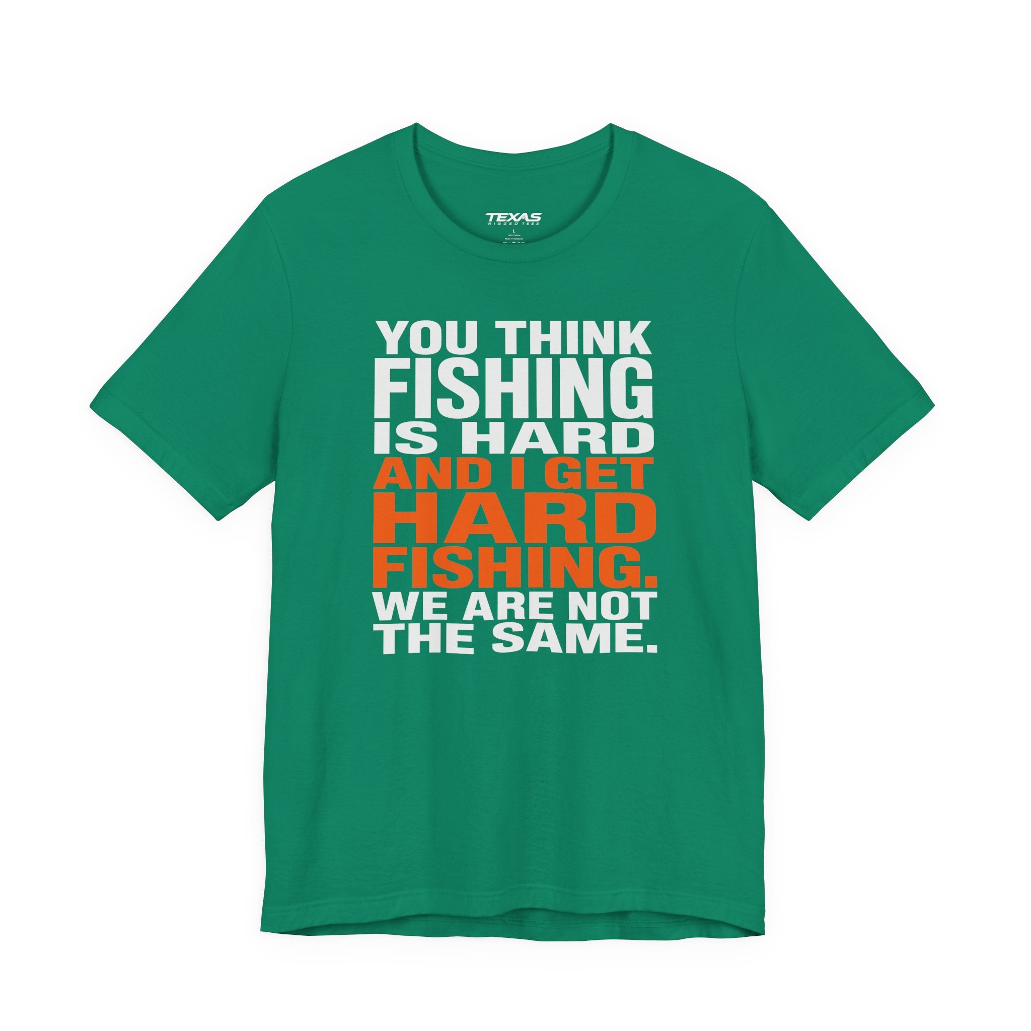 Hard Fishing — Unisex Cotton Tee