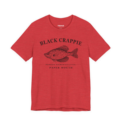 Black Crappie — Unisex Cotton Tee