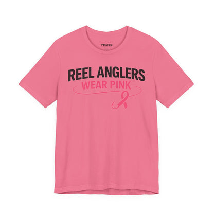 Reel Anglers Wear Pink — Unisex Cotton Tee