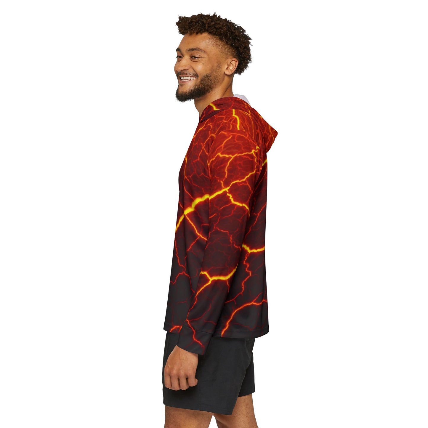 Molten Magma — Unisex Fishing Pullover Hoodie (SPF 50+)
