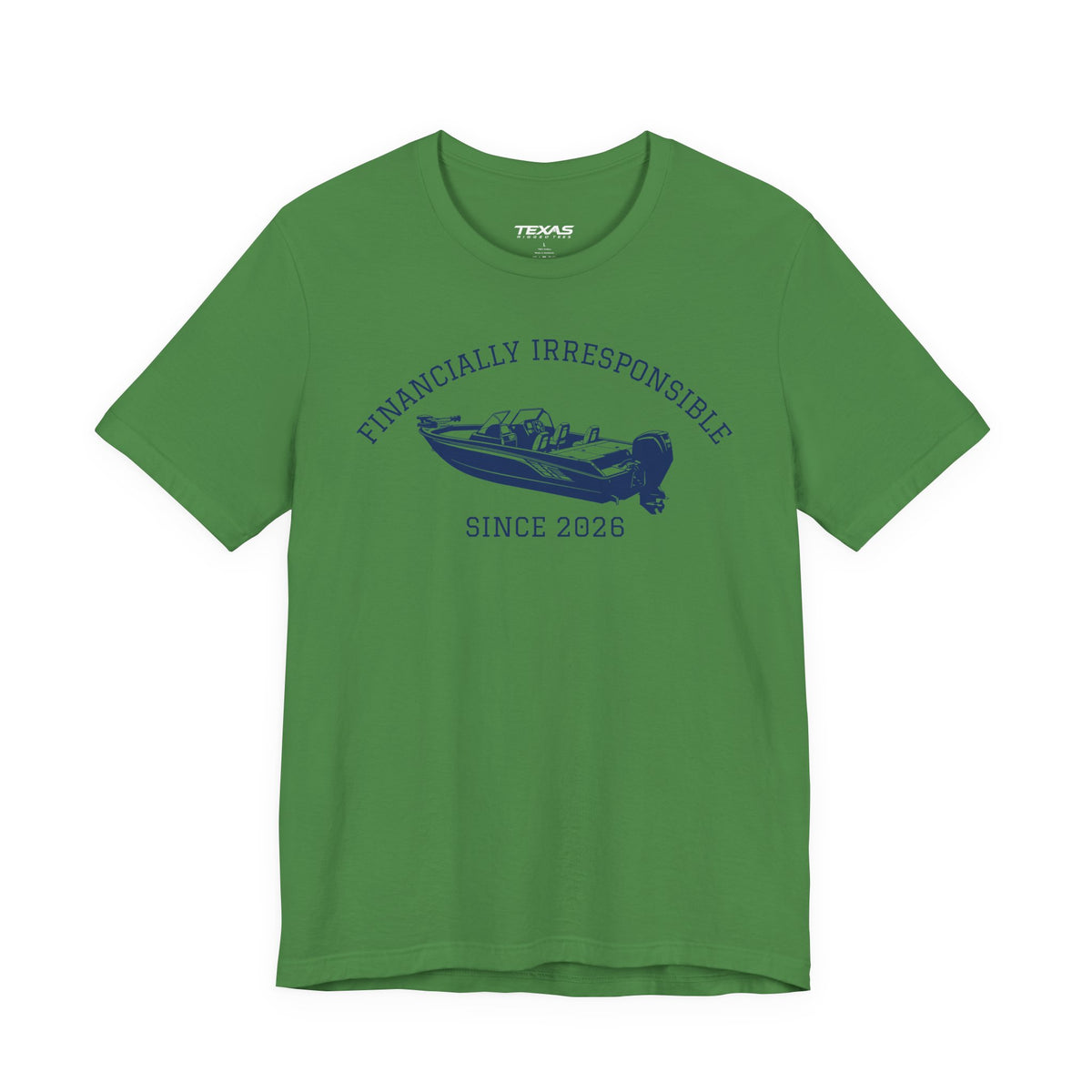 Financially Irresponsible Since XXXX (Boat Edition) — Unisex Cotton Tee