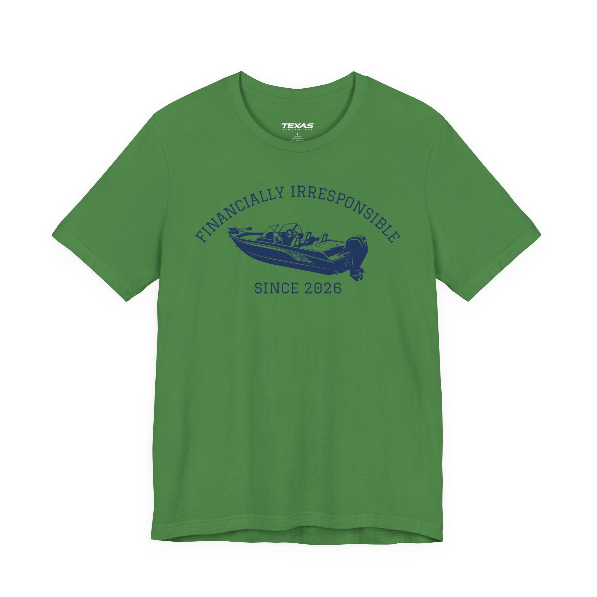 Financially Irresponsible Since XXXX (Boat Edition) — Unisex Cotton Tee