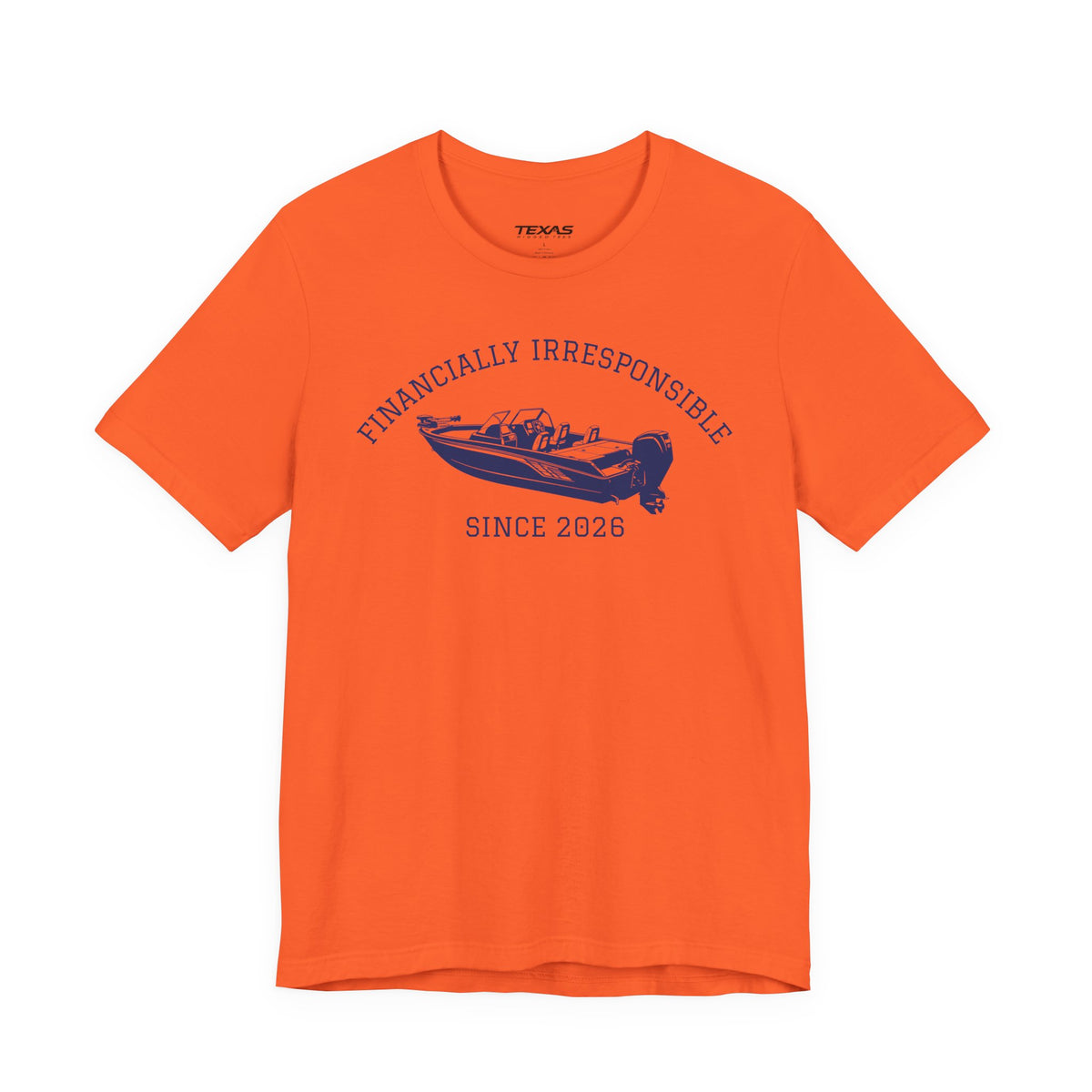 Financially Irresponsible Since XXXX (Boat Edition) — Unisex Cotton Tee