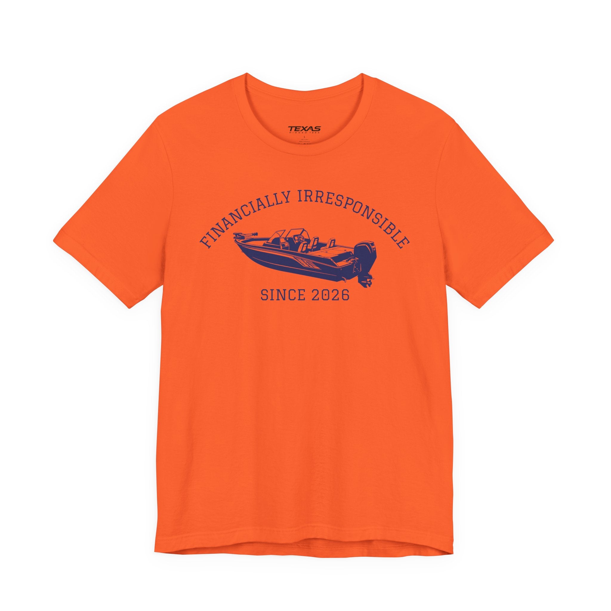 Financially Irresponsible Since XXXX (Boat Edition) — Unisex Cotton Tee