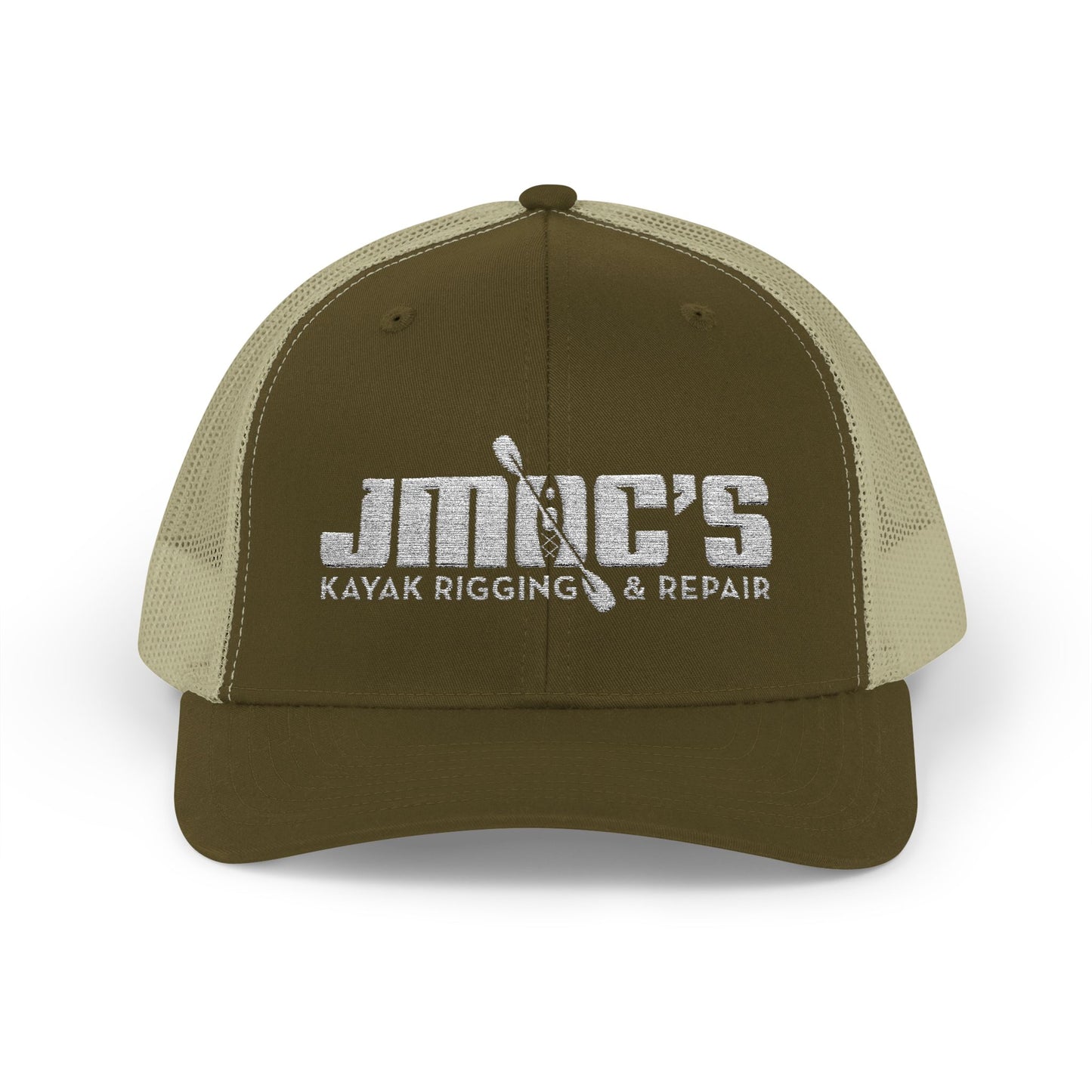 JMOC's Kayak Rigging & Repair (Light Logo) — Embroidered Baseball Cap