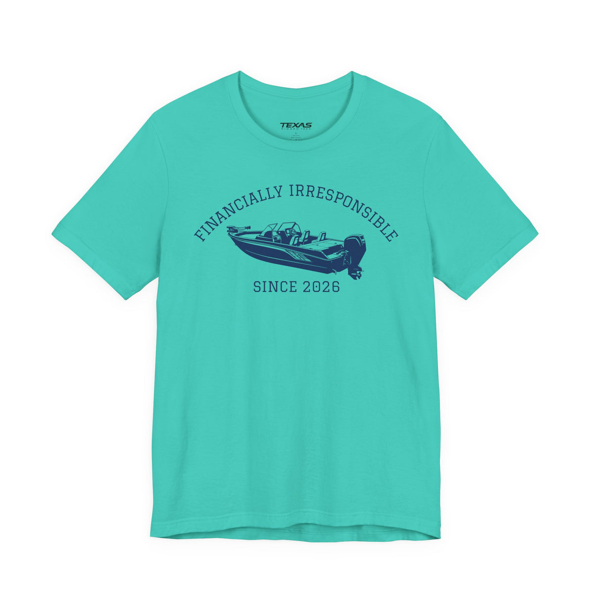 Financially Irresponsible Since XXXX (Boat Edition) — Unisex Cotton Tee