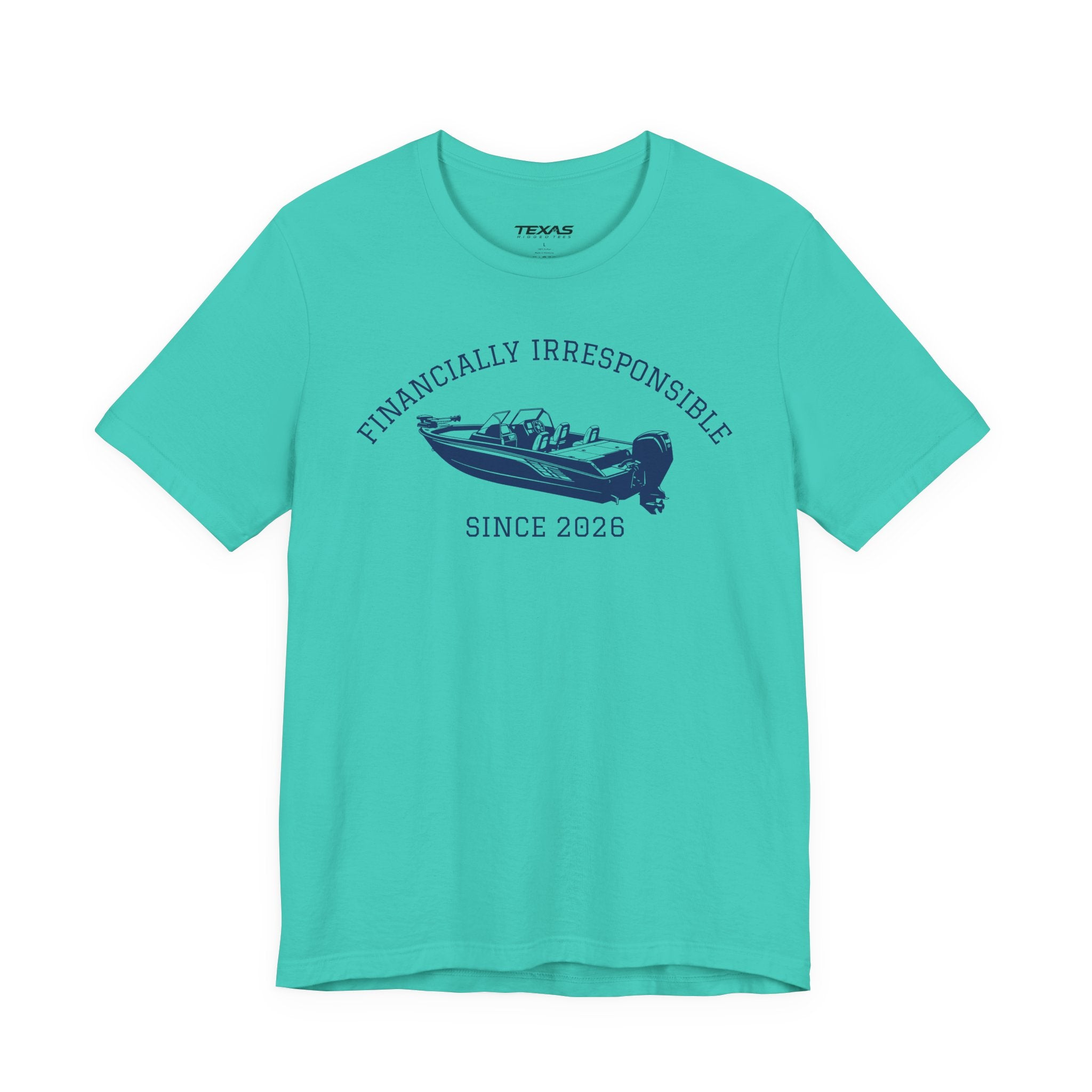 Financially Irresponsible Since XXXX (Boat Edition) — Unisex Cotton Tee