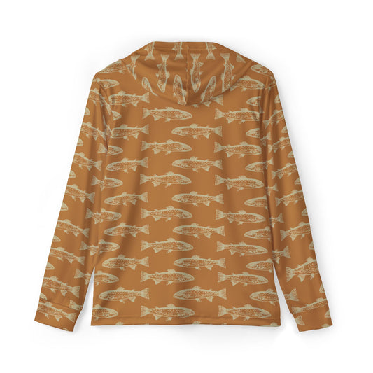 Trout Pattern — Unisex Fishing Pullover Hoodie (SPF 50+)