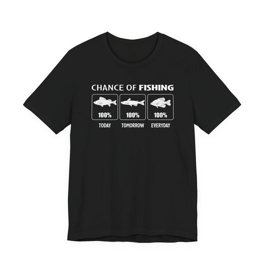 Chance of Fishing — Unisex Cotton Tee