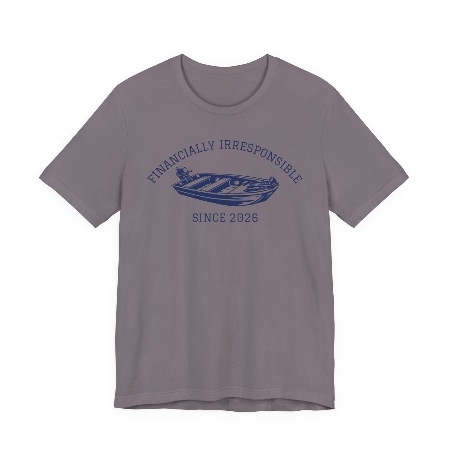 Financially Irresponsible Since XXXX (Jon Boat Edition) — Unisex Cotton Tee