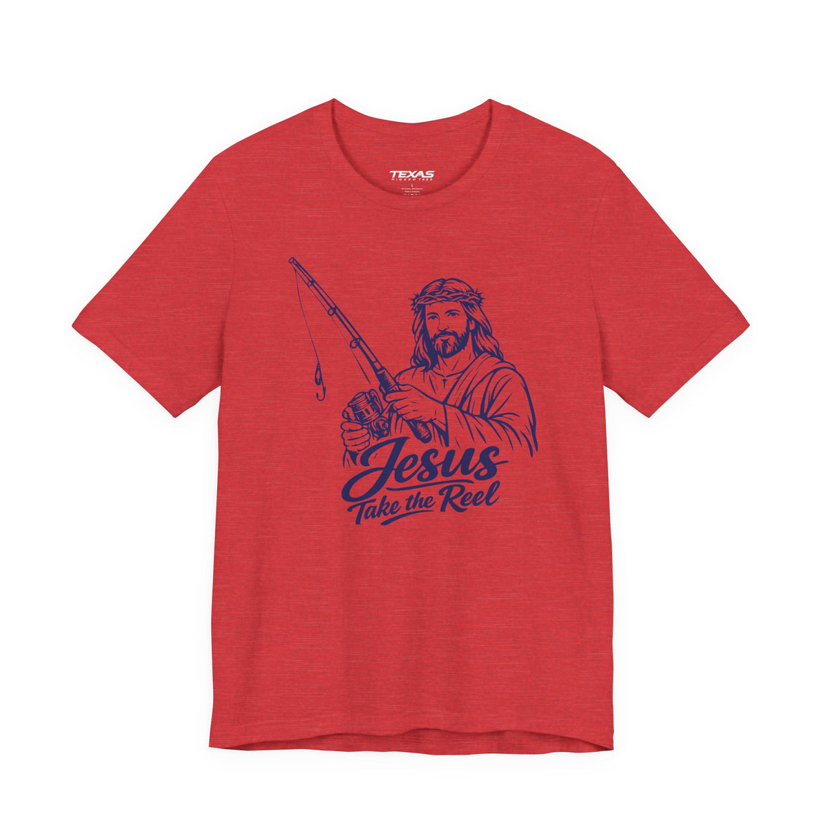 Jesus Take the Reel — Unisex Cotton Tee