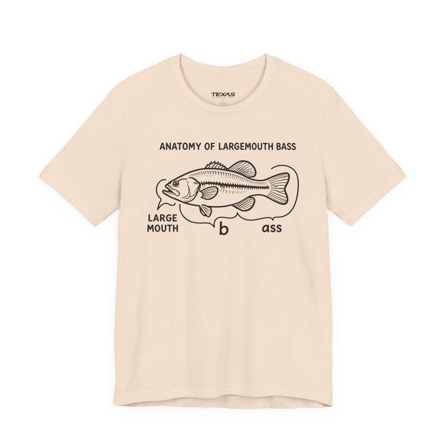 Anatomy of a Largemouth Bass — Unisex Cotton Tee