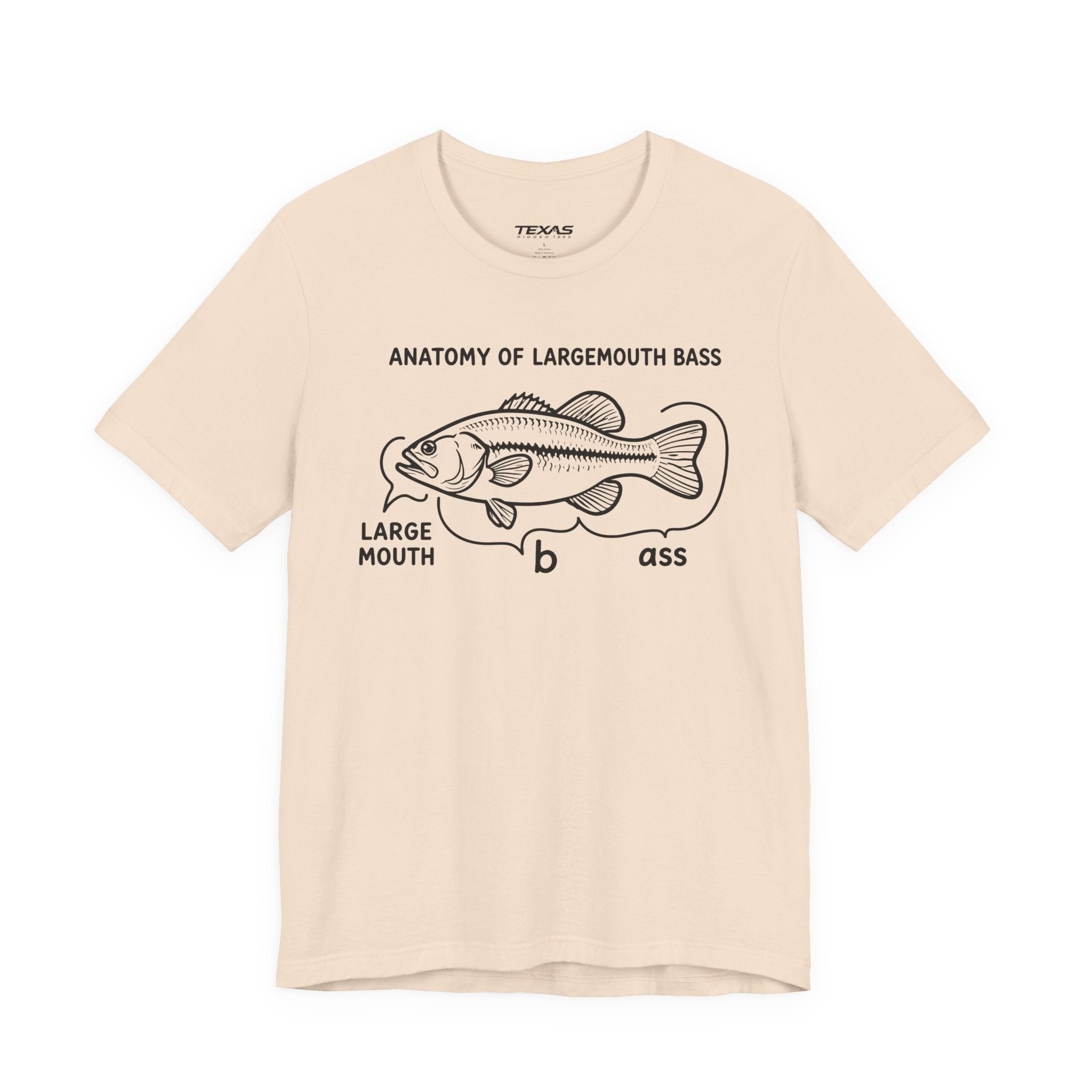 Anatomy of a Largemouth Bass — Unisex Cotton Tee