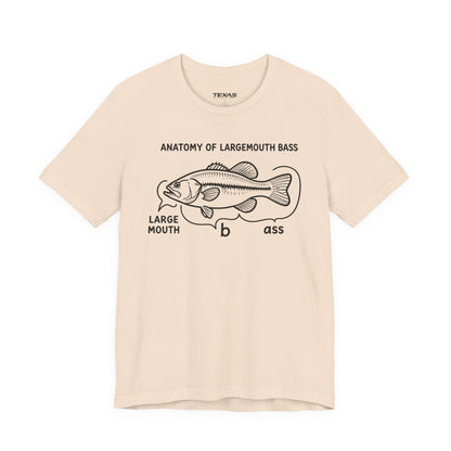 Anatomy of a Largemouth Bass — Unisex Cotton Tee