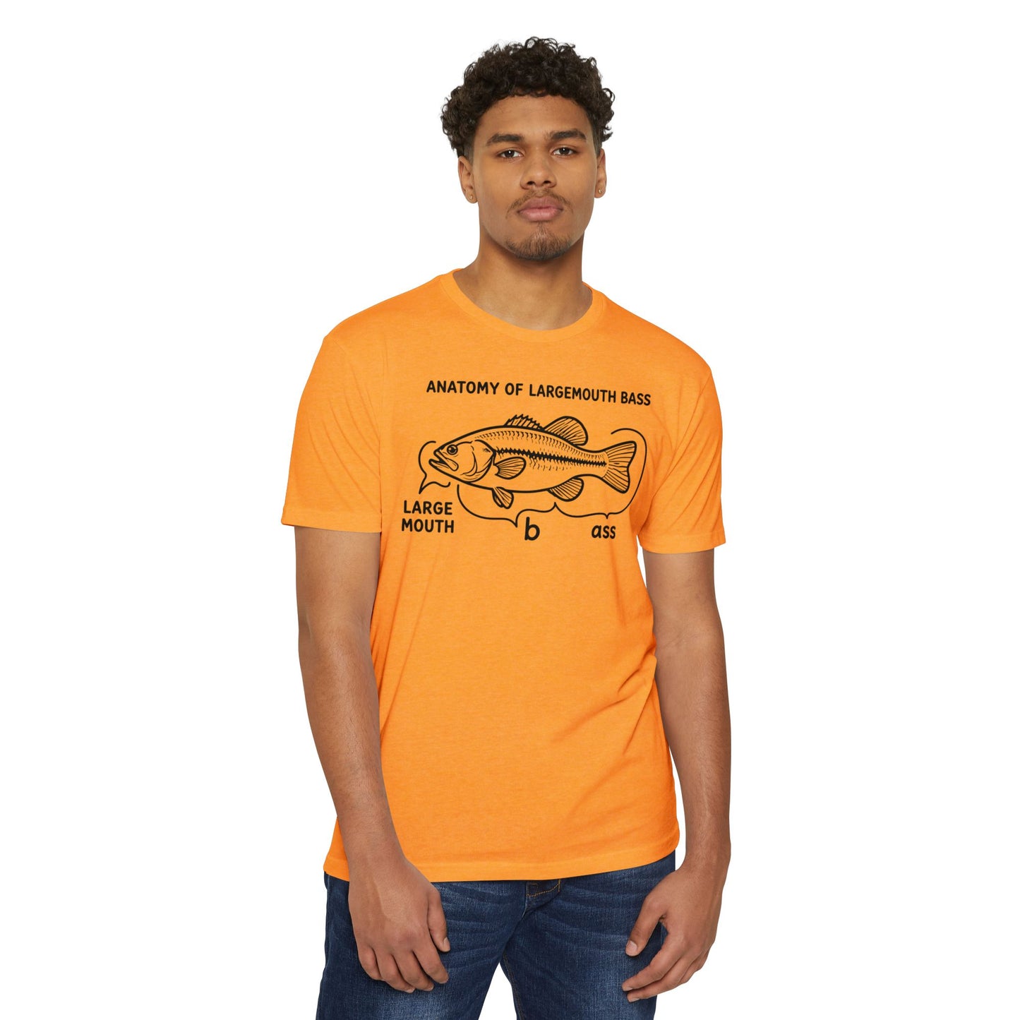 Anatomy of a Largemouth Bass — Cotton-Poly Blend T-Shirt