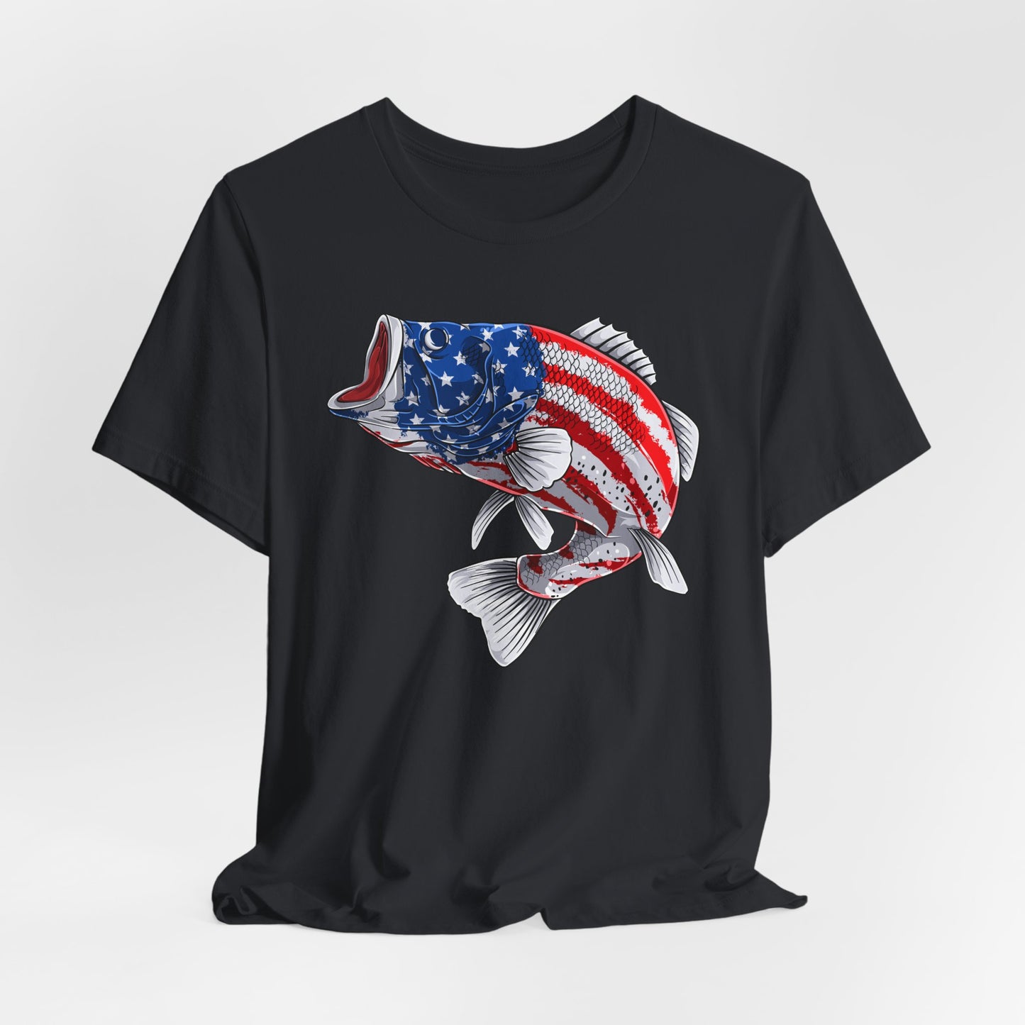 Patriotic Bass — Unisex Cotton Tee