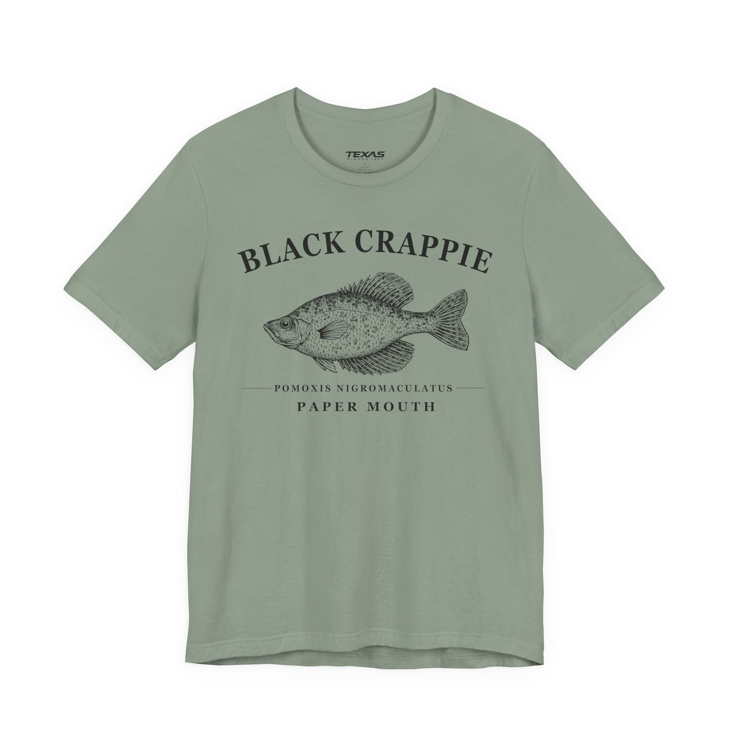 Black Crappie — Unisex Cotton Tee