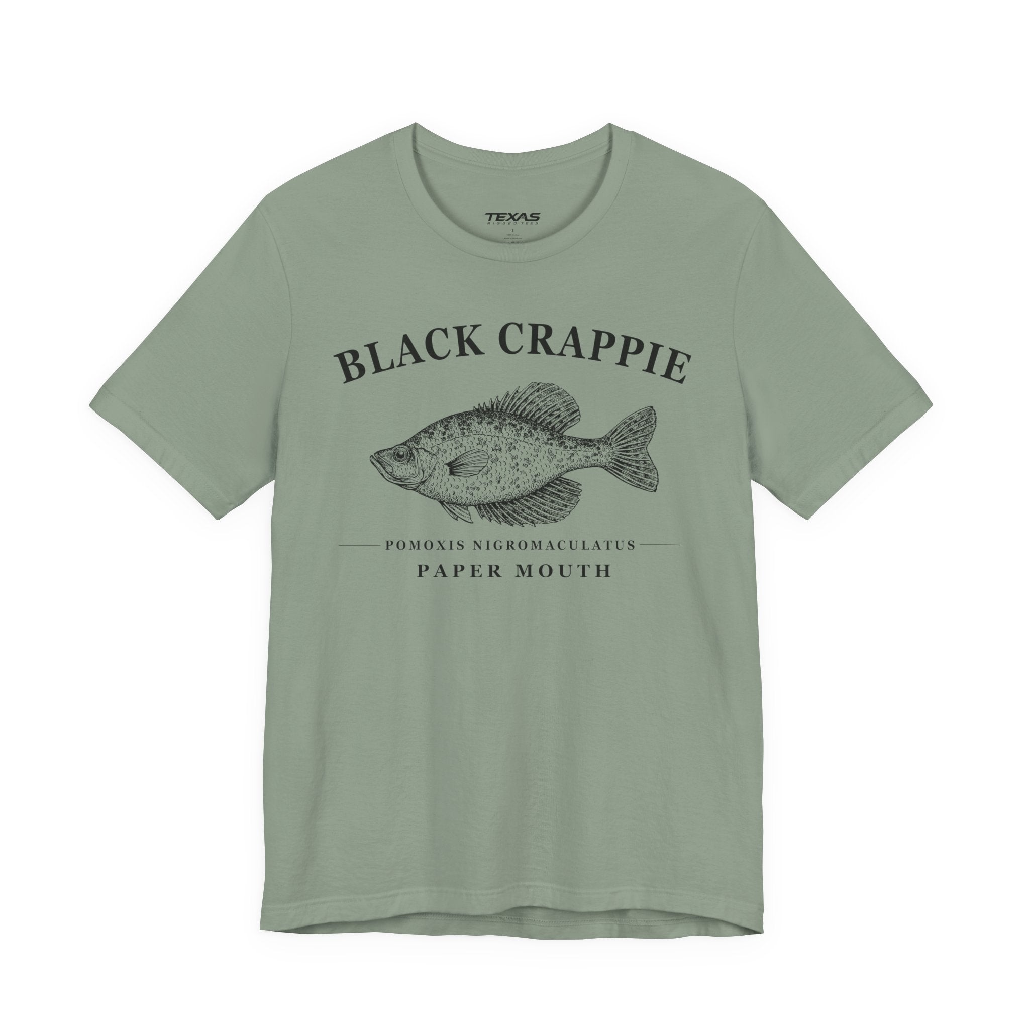 Black Crappie — Unisex Cotton Tee