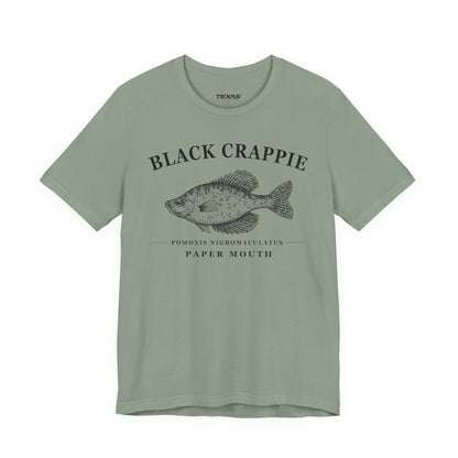 Black Crappie — Unisex Cotton Tee