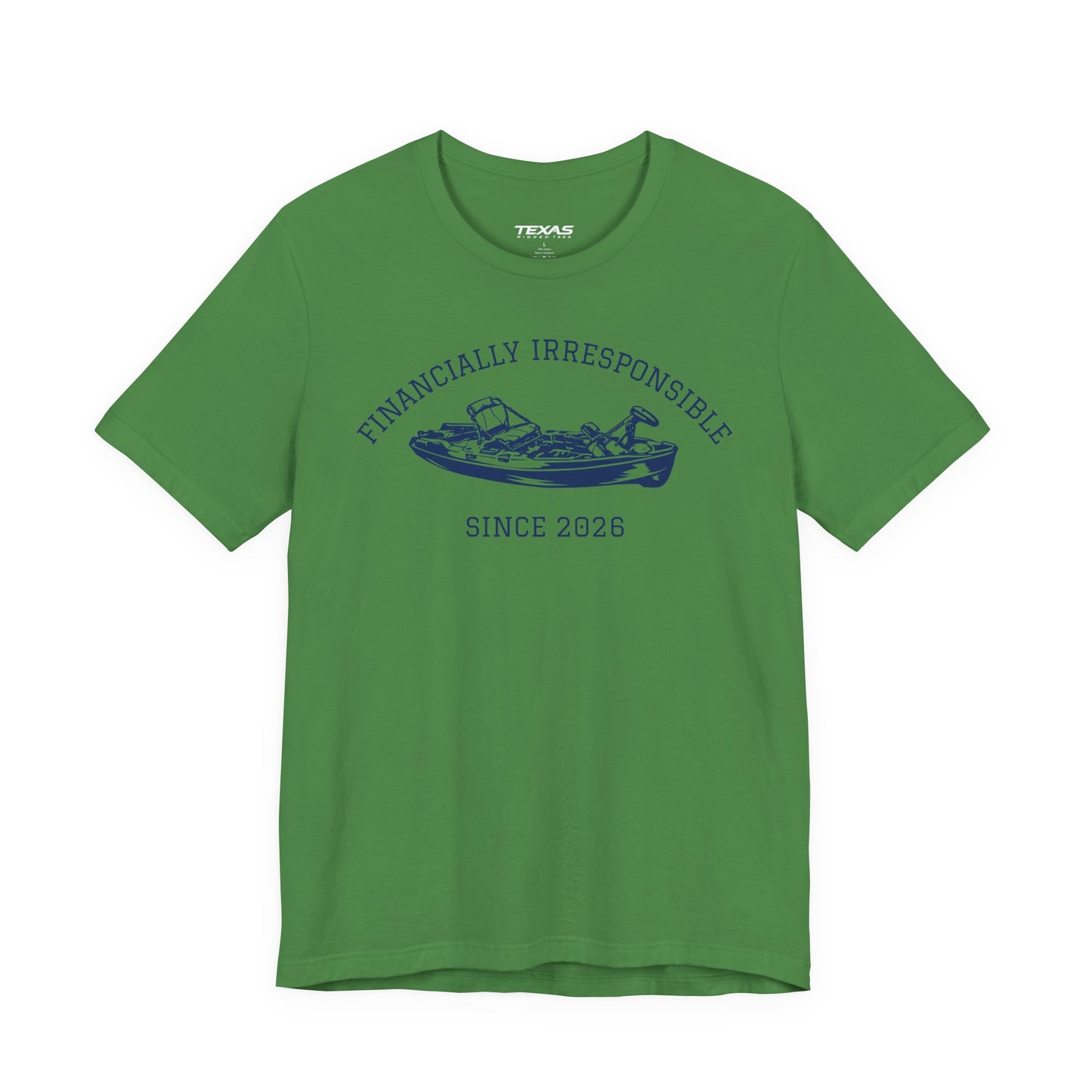 Financially Irresponsible Since XXXX (Kayak Edition) — Unisex Cotton Tee