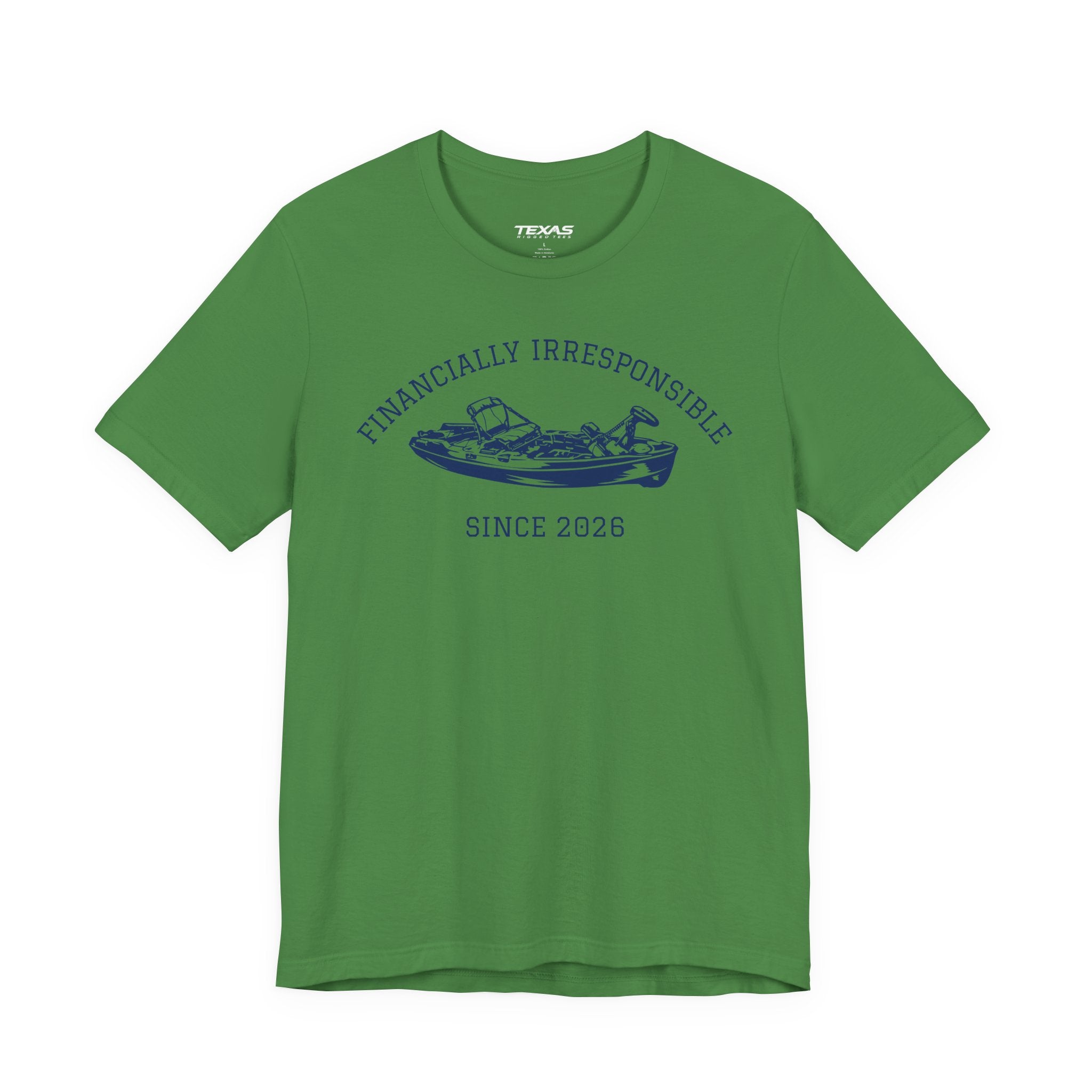 Financially Irresponsible Since XXXX (Kayak Edition) — Unisex Cotton Tee