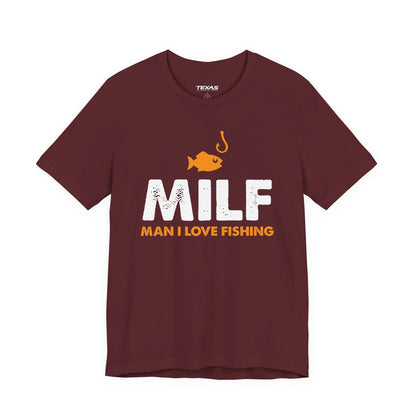 Man I Love Fishing — Unisex Cotton Tee