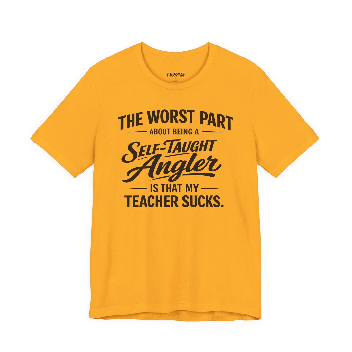 Self-Taught Angler — Unisex Cotton Tee