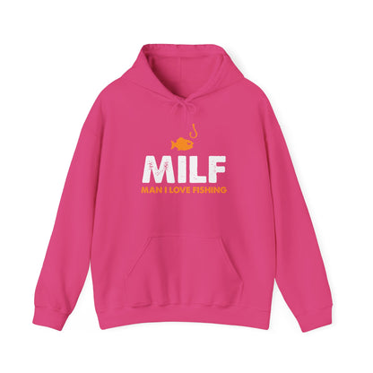 Man I love Fishing — Unisex Hooded Sweatshirt