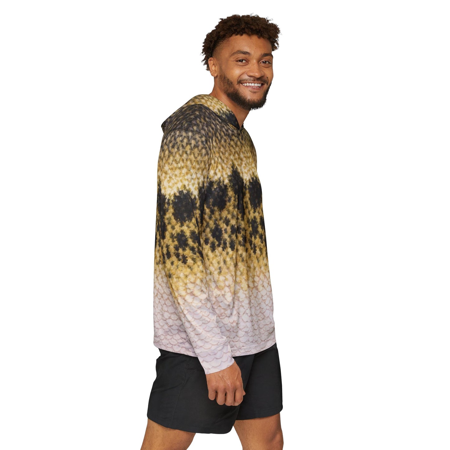 Largemouth Bass — Unisex Fishing Pullover Hoodie (SPF 50+)