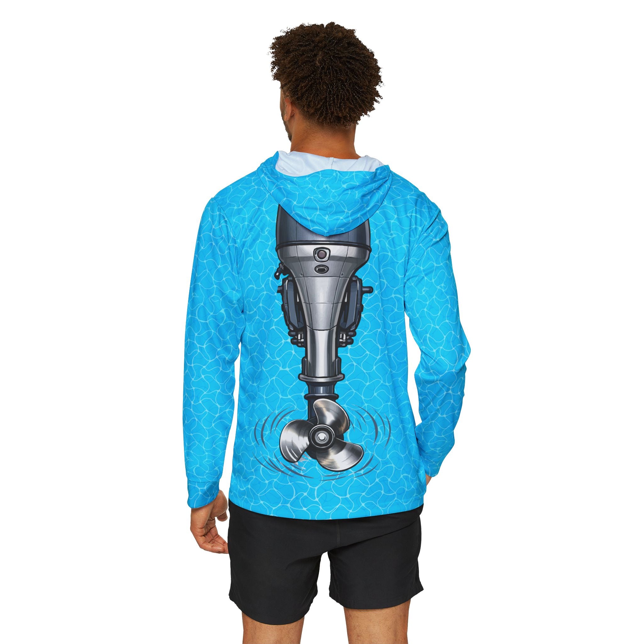 Outboard Motor — Unisex Fishing Pullover Hoodie (SPF 50+)