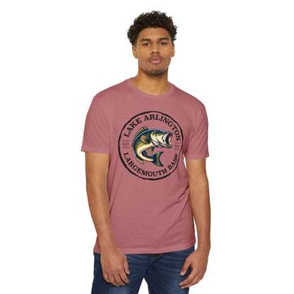 Lake Arlington Largemouth Bass — Unisex Cotton-Poly Blend T-Shirt