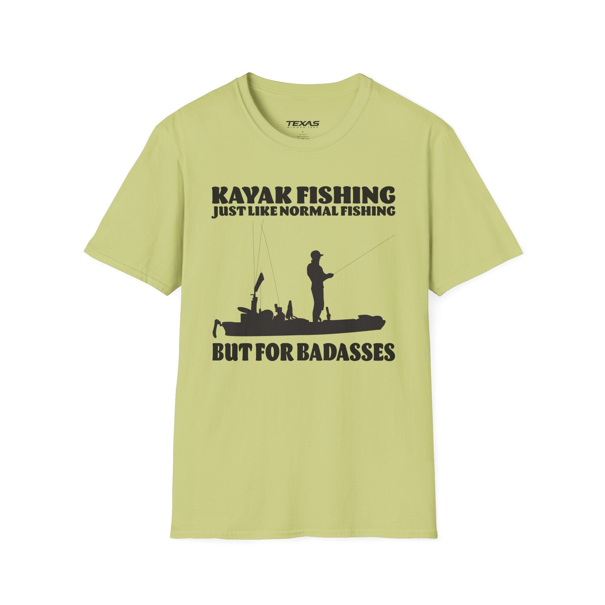 Kayak Fishing – Just Like Normal Fishing But for Badasses — Unisex Cotton Tee