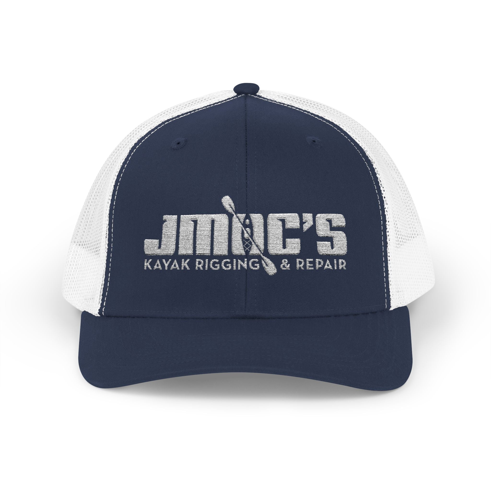 JMOC's Kayak Rigging & Repair (Light Logo) — Embroidered Baseball Cap