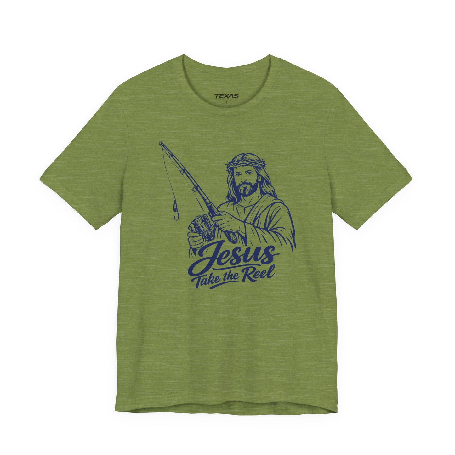 Jesus Take the Reel — Unisex Cotton Tee