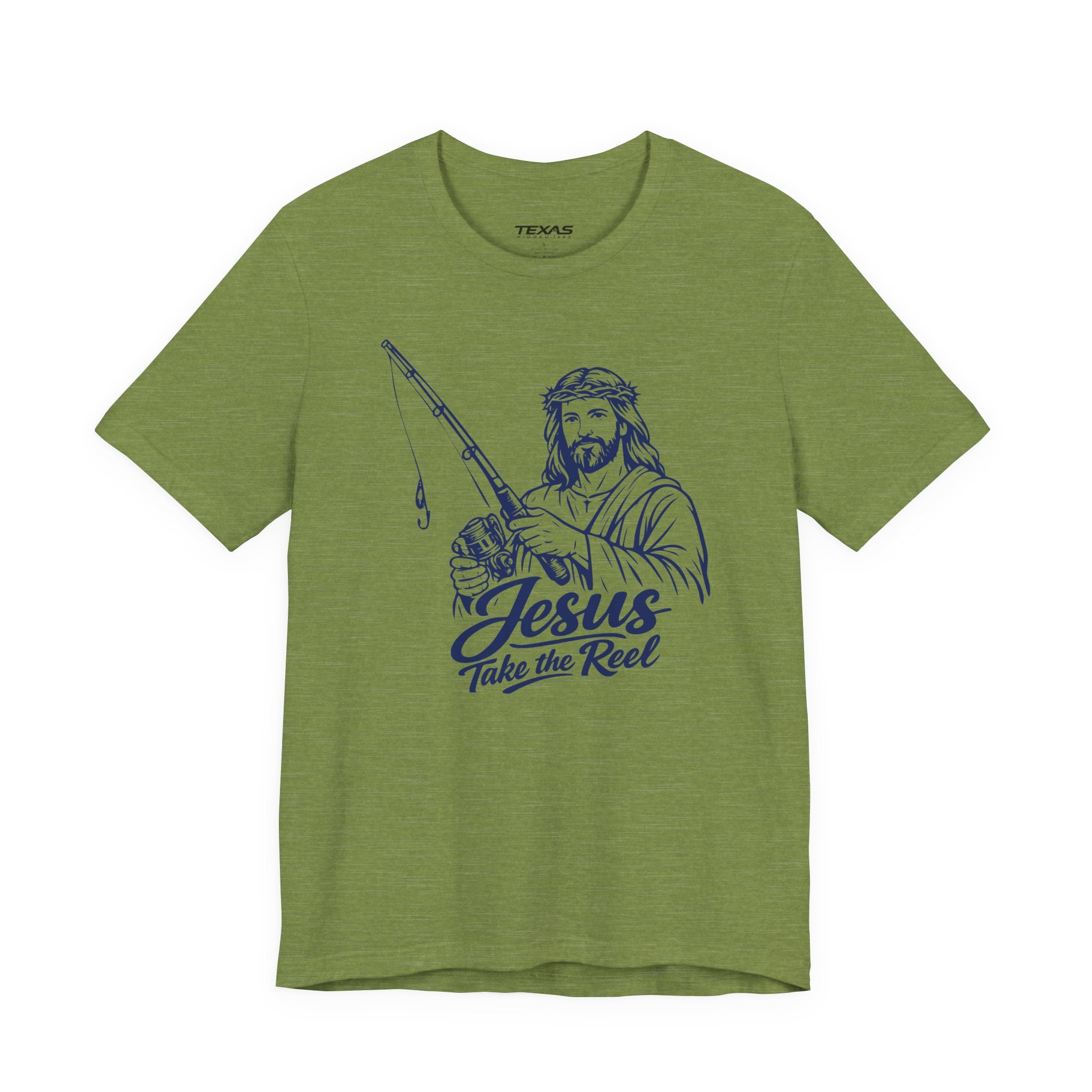 Jesus Take the Reel — Unisex Cotton Tee