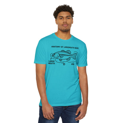 Anatomy of a Largemouth Bass — Cotton-Poly Blend T-Shirt
